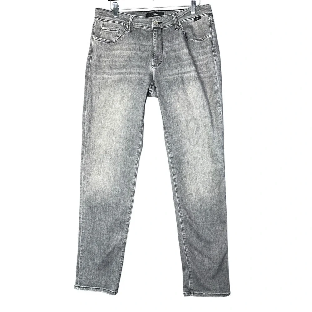 Mavi Emma Slim Boyfriend Grey Wash Denim Jeans‎ Stretch Womens Size 32